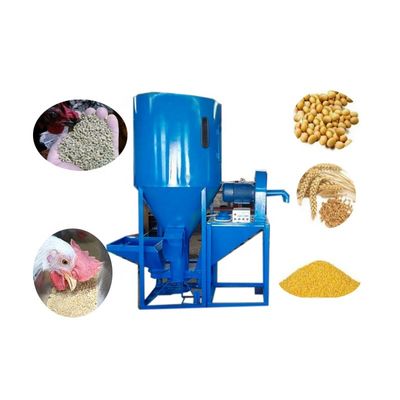 qualité  Poultry and Livestock 1000KG/Batch Corn Wheat Soybean Grain Feed Poultry Farm Mixing Grinding Equipment usine
