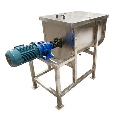 qualité  Horizontal Animal Feed Stainless Steel Ribbon Poultry Chicken Animal Feed Mixer In Kenya usine